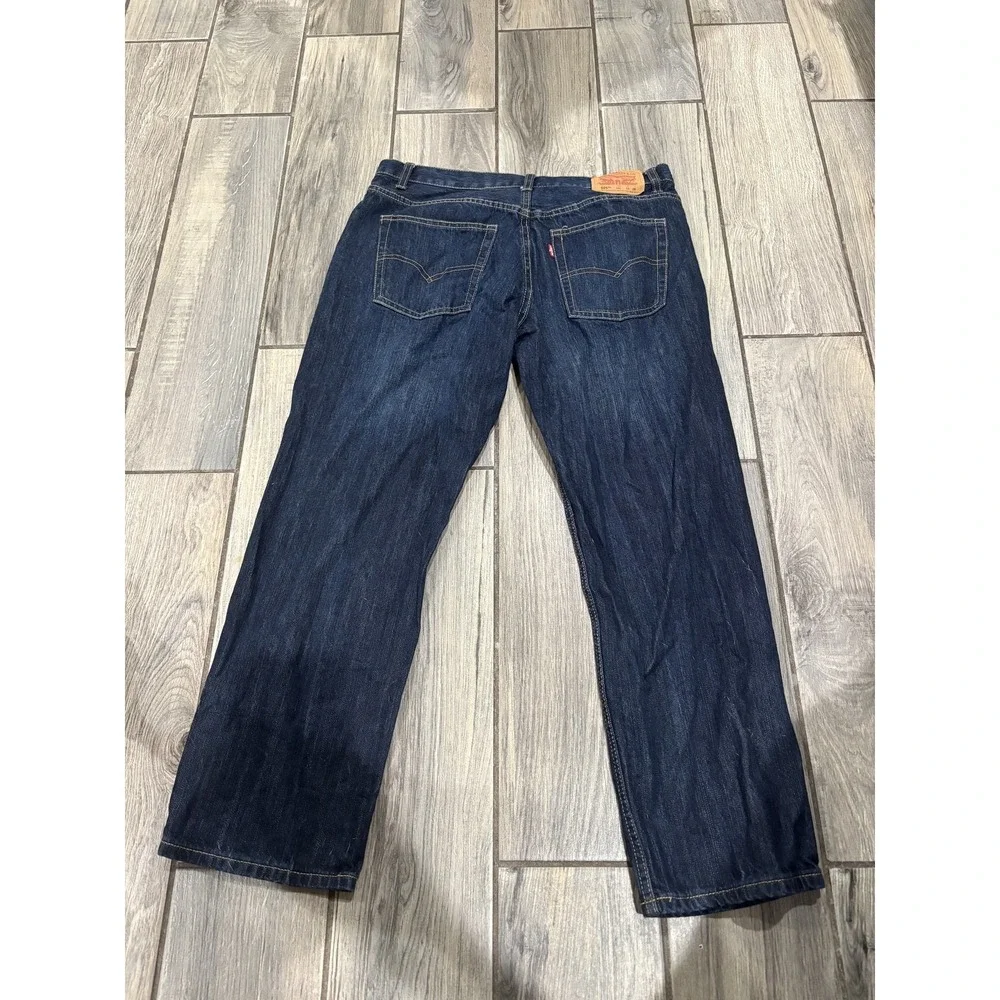 Levi's 505 Regular Fit Men's Jeans Dark Wash Denim W33 L28